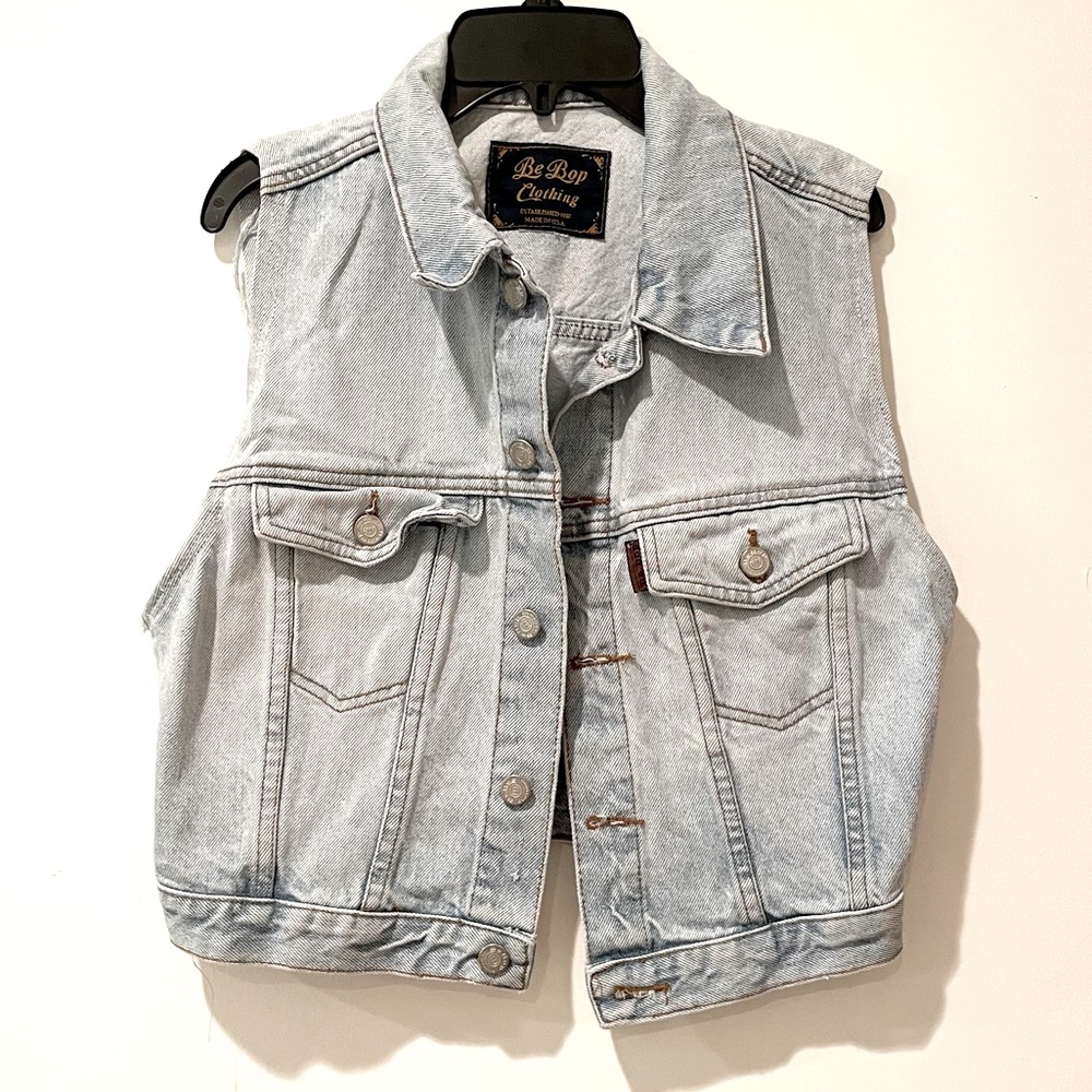 Light denim vest